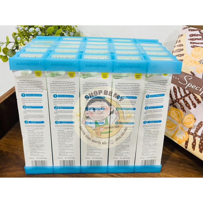 MSP 005 - Bàn chải đánh răng Adonguni trẻ em siêu mềm mượt