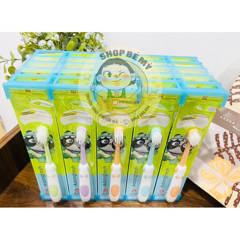 MSP 005 - Bàn chải đánh răng Adonguni trẻ em siêu mềm mượt