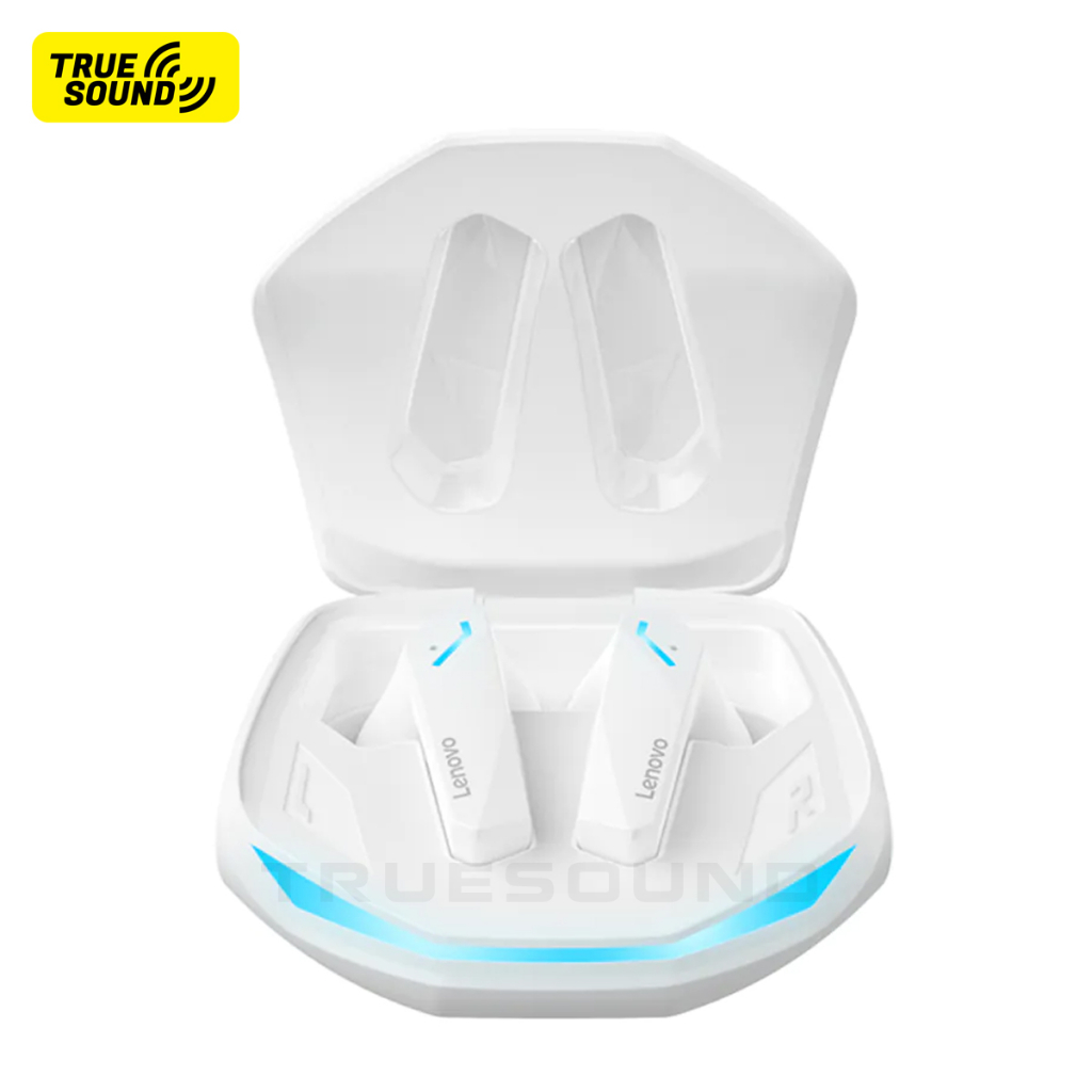 Tai nghe Bluetooth LENOVO TWS GM2 PRO 5.3V. Thiết kế gaming bắt mắt, độ trễ cực thấp. Chuẩn chống nước IPX5.