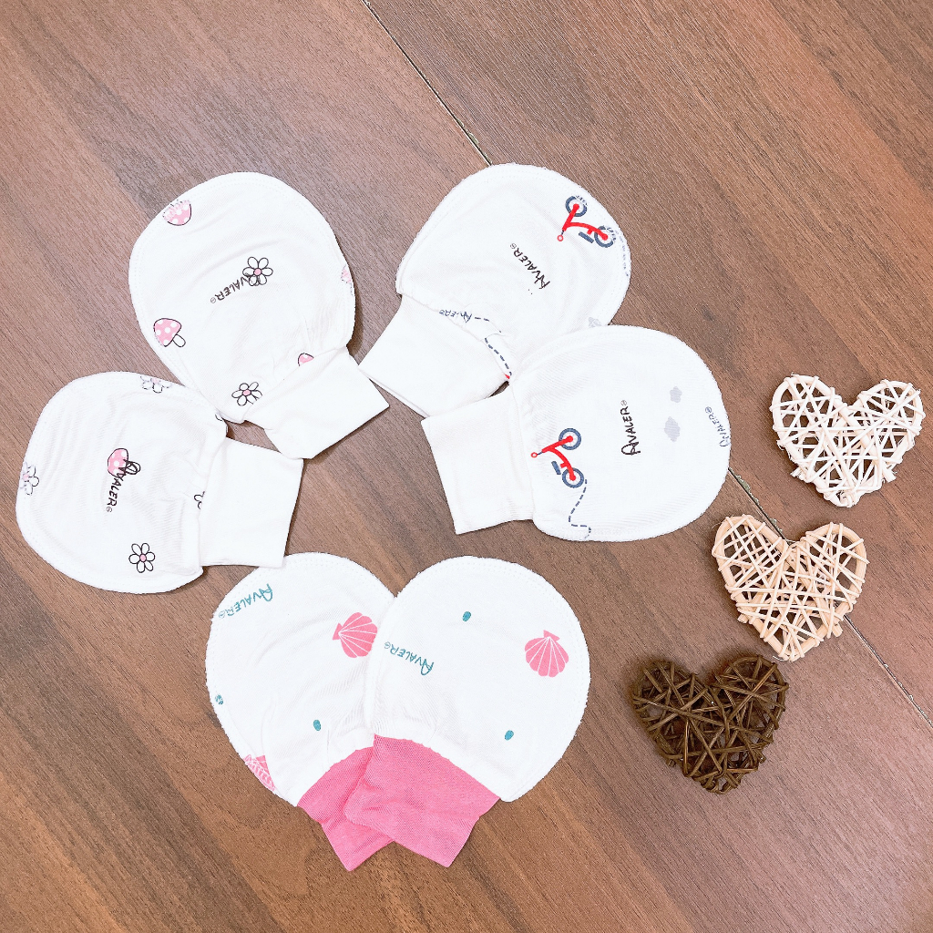 Phụ kiện sơ sinh bao tay bao chân, mũ cho bé size newborn