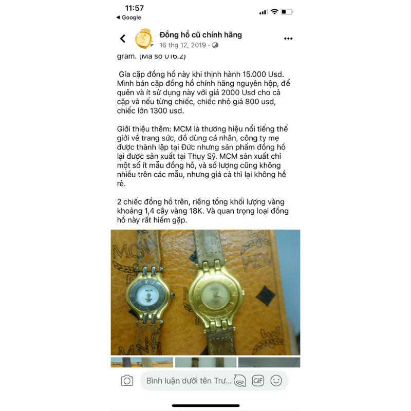 ĐỒNG HỒ NỮ MCM THUỴ SĨ