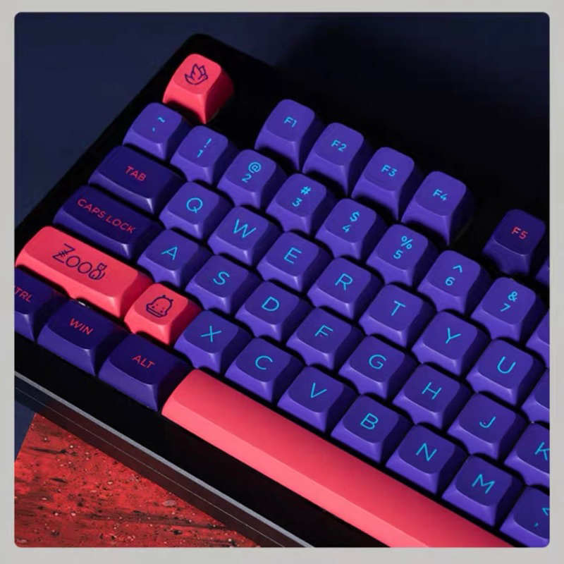 Keycap Akko NEON MDA Profile chất liệu PBT dùng trên nhiều layout bàn phím cơ - Mitoby Studio