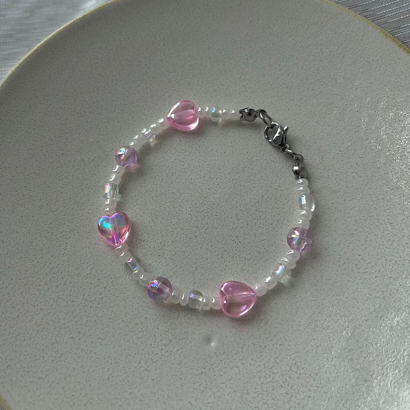 Vòng Tay Hạt Cườm Ngôi Sao Trái Tim Hologram