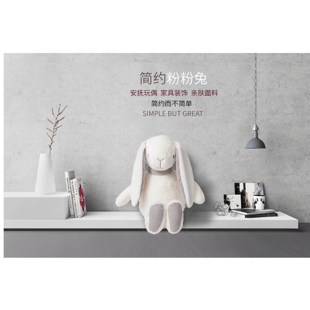 Thú bông thỏ Honper gấu nhồi bông doudou cho bé siêu mềm mịn không xù lông