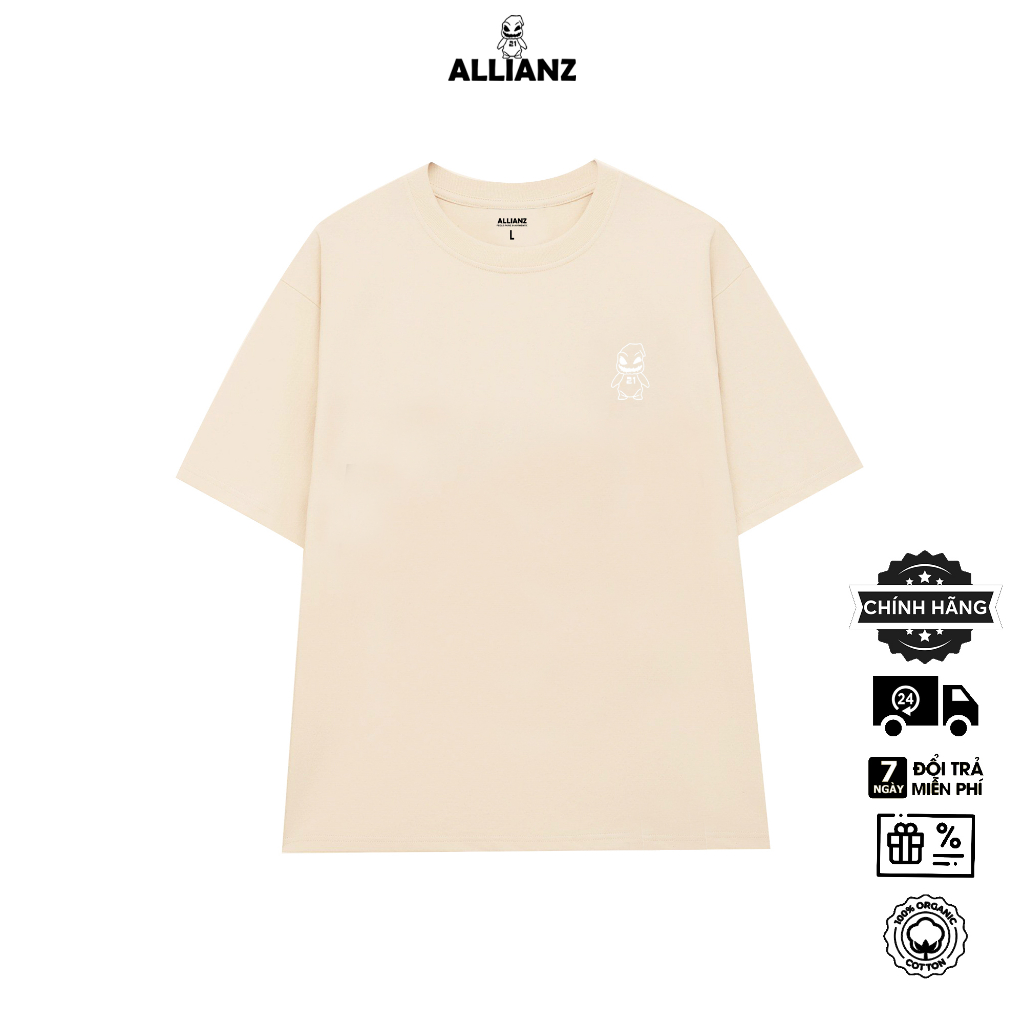 Áo Thun Allianz Basic Form Áo Regular Fit Chất liệu Cotton 100%