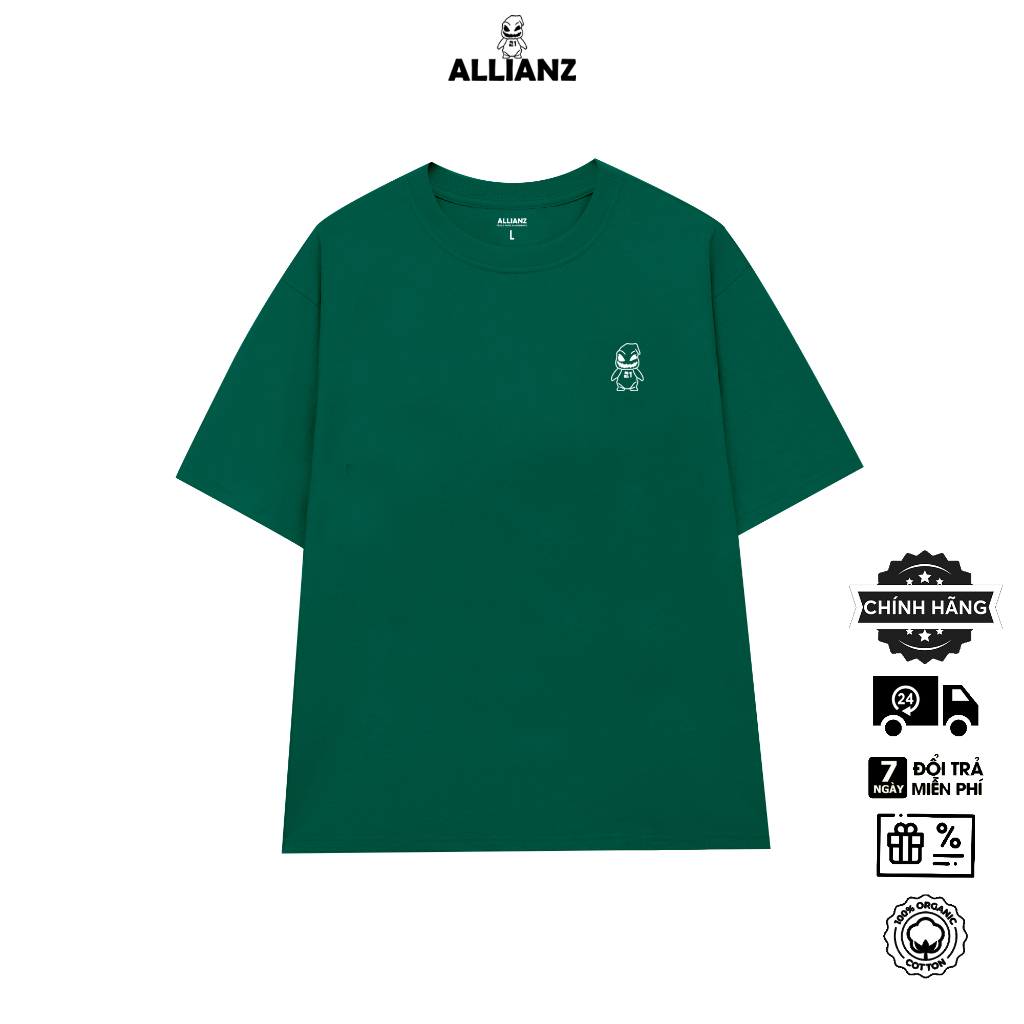 Áo Thun Allianz Basic Form Áo Regular Fit Chất liệu Cotton 100%