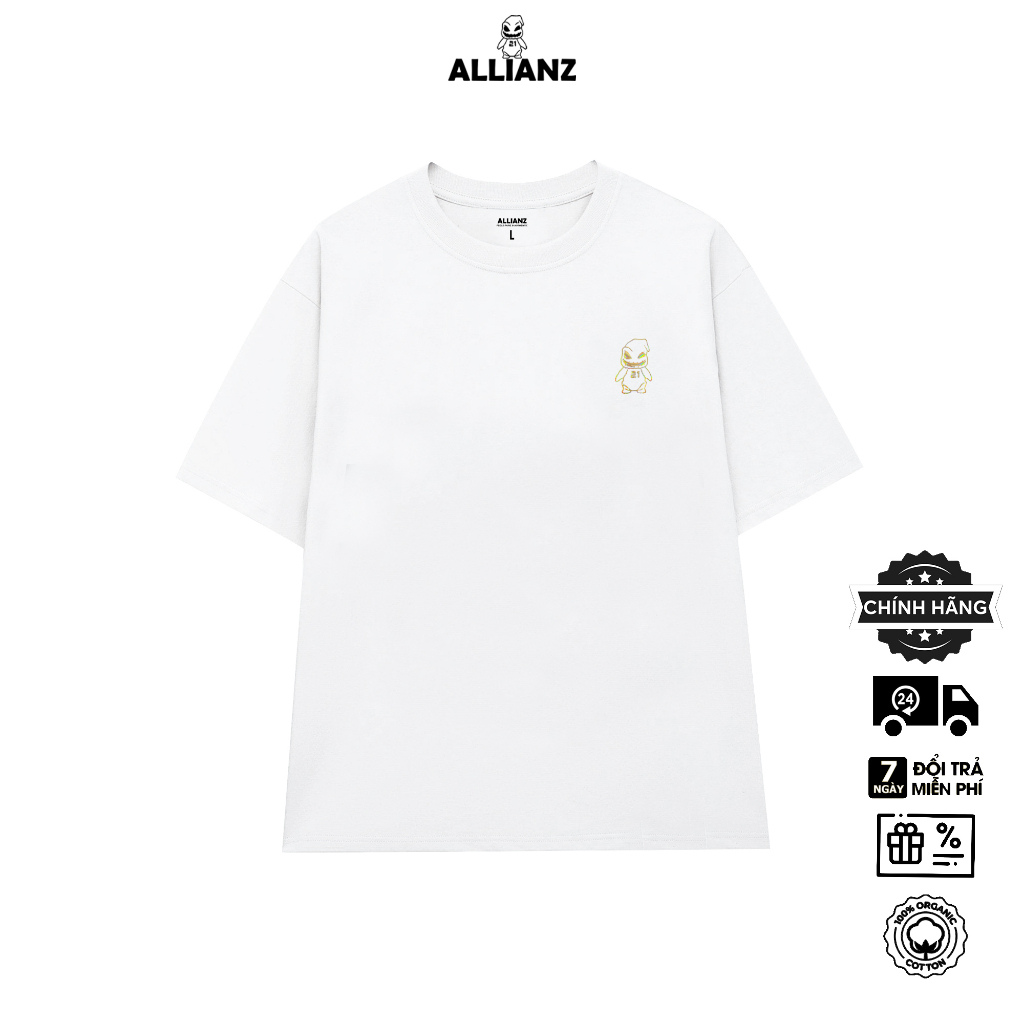Áo Thun Allianz Basic Form Áo Regular Fit Chất liệu Cotton 100%