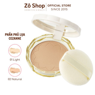 Phấn phủ cezanne siêu mịn che phủ lỗ chân lông - cezanne uv silk cover powder spf50+ pa++++