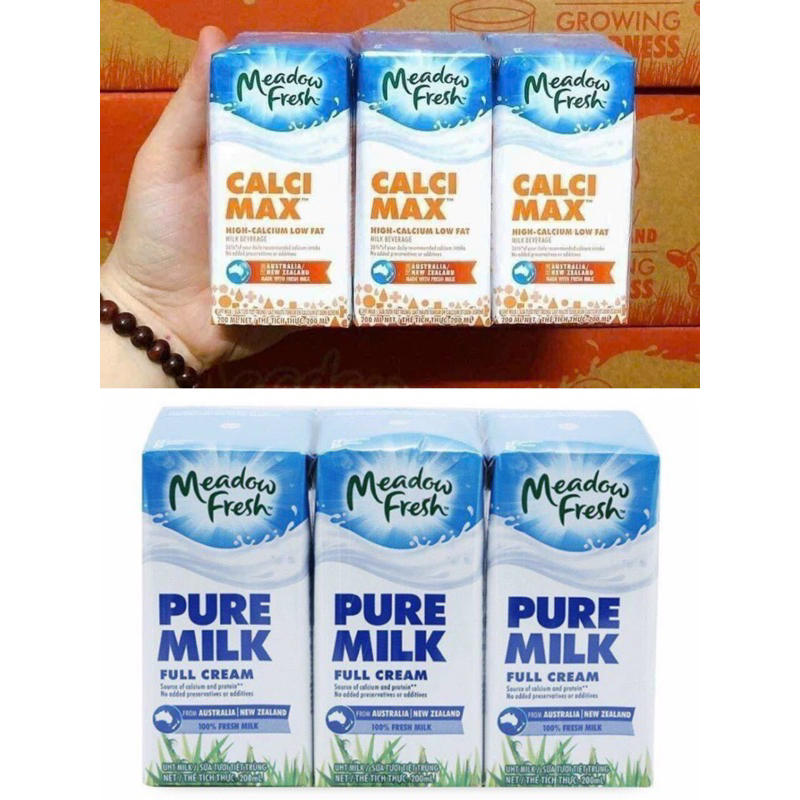 Thùng 24 hộp Sữa Meadow Úc 200ml date 20/11/2023