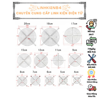 Lưới bảo vệ quạt tản nhiệt 3cm / 6cm / 8cm / 12cm