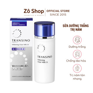Sữa Dưỡng Transino Giảm Nám Tàn Nhang, Dưỡng Trắng Căng Bóng, Chống Lão Hóa Transino Whitening Clear Milk EX 100ml