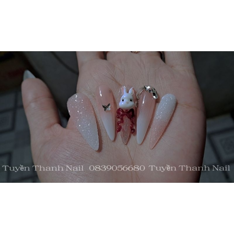 Nail box thỏ trung thu- kèm keo