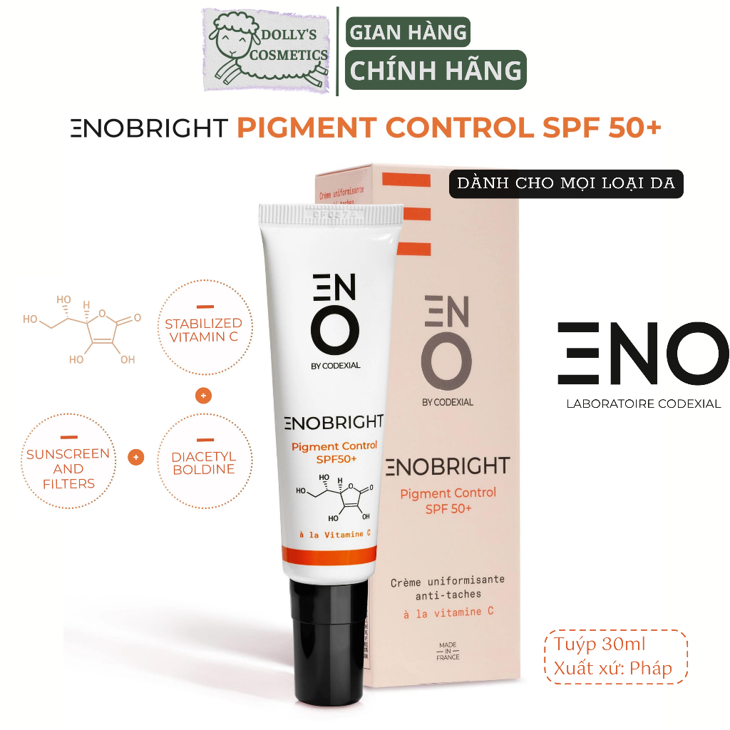 Kem Chống Nắng Ngừa Sạm Da ENOBRIGHT PIGMENT CONTROL SPF 50+ By CODEXIAL