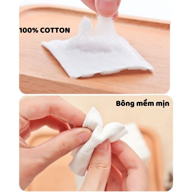 Bông tẩy trang Lameila 222 miếng siêu mềm mịn - Cottonloveu