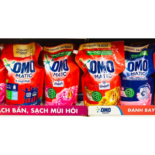 Nước giặt máy cửa trên/cửa trước Omo matic 3,9kg