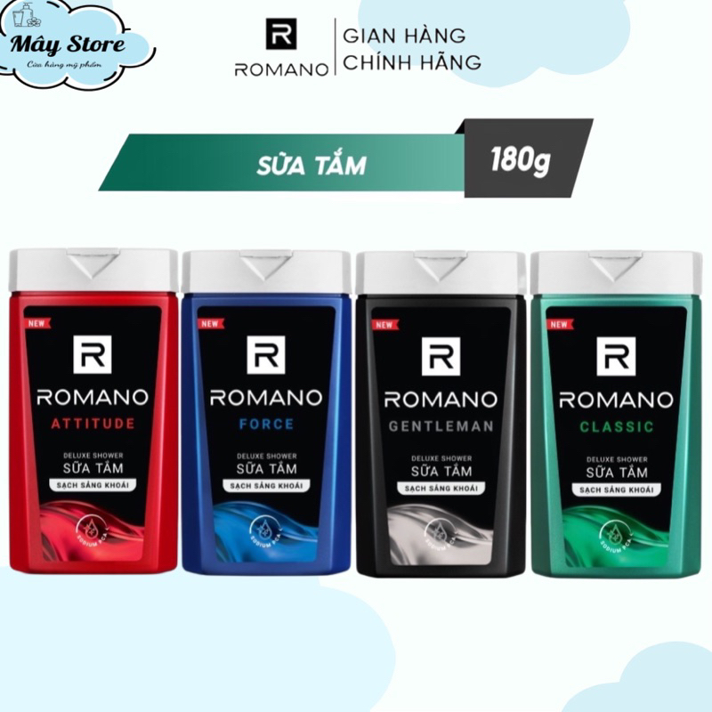 Sữa tắm Romano hương nước hoa 180g