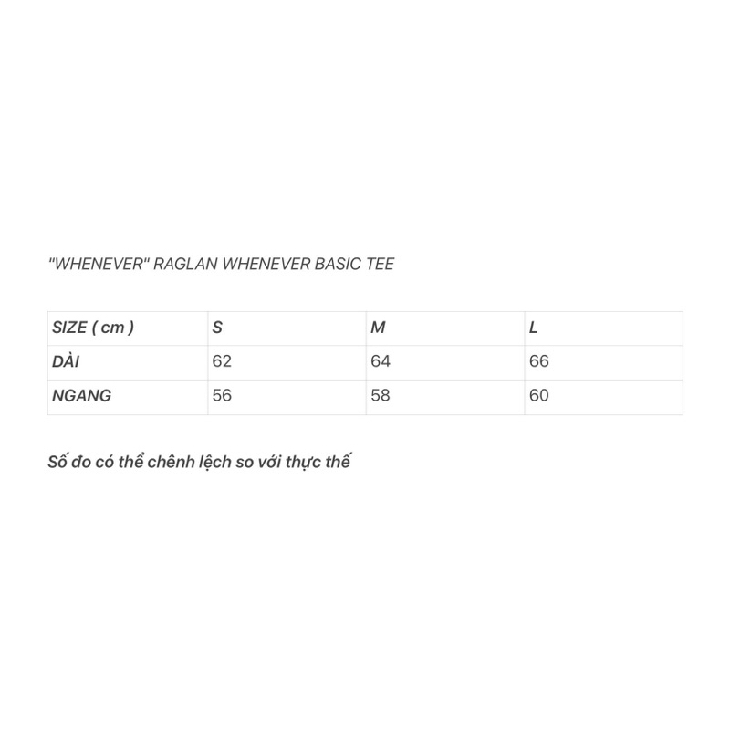 Raglan Whenever Basic Tee