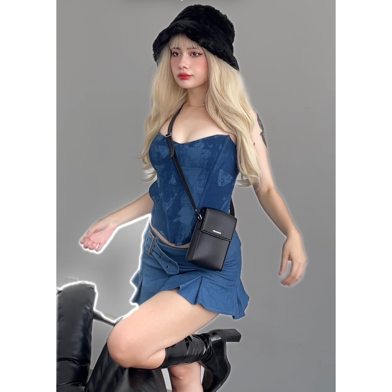 Túi Đeo Tréo Mini THEZODIE - Màu đen