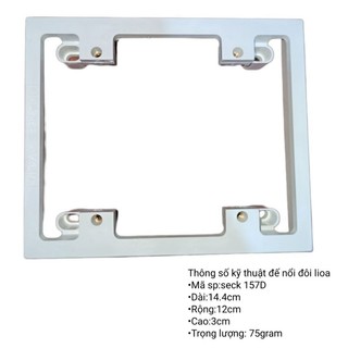 Đế nổi đôi lioa, rọ điện nổi đôi lioa(seck 157D)