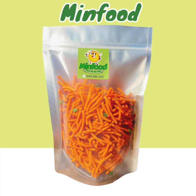 Tăm Que Đậu Hà Lan Bim Bim Que Đậu Giòn Ngon Đậm Vị 500G