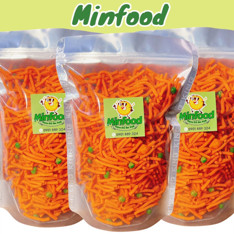 Tăm Que Đậu Hà Lan Bim Bim Que Đậu Giòn Ngon Đậm Vị 500G