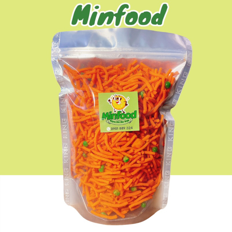 Tăm Que Đậu Hà Lan Bim Bim Que Đậu Giòn Ngon Đậm Vị 500G