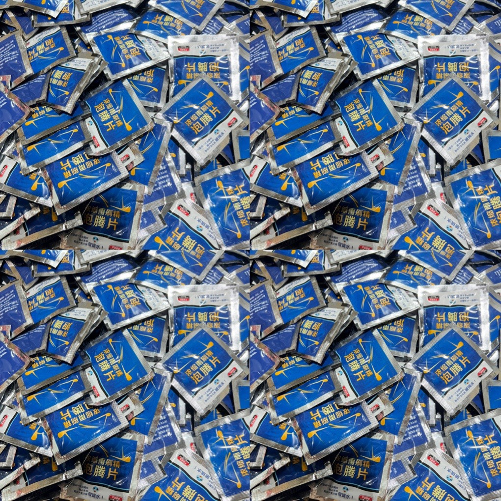 Combo 100 viên sủi rửa kính ô tô và các vật dụng gương kính, thủy tinh siêu sạch