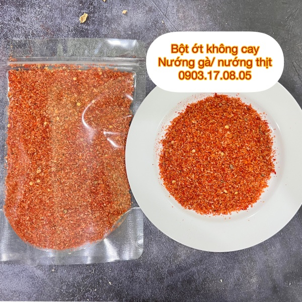 Bột ớt không cay dùng nướng gà nướng thịt (từ 100gr)