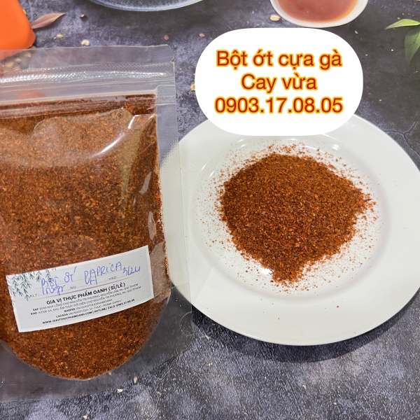 Bột ớt cựa gà Paprica cay vừa-KG liên hệ