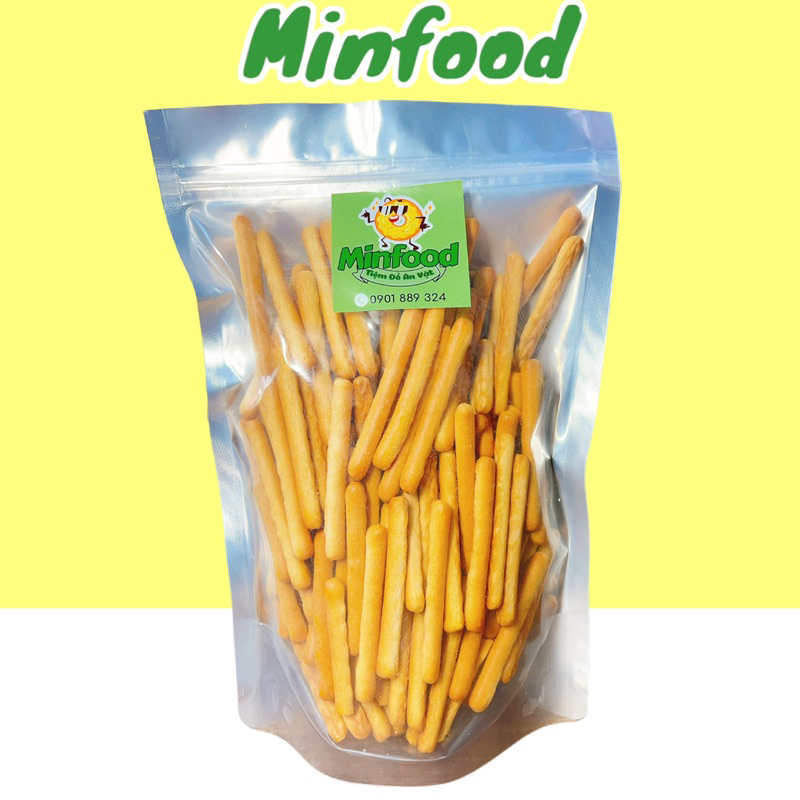 Bánh Quy Đũa Bơ Sữa Bánh Quy Que Minfood Đồ Ăn Vặt 500G