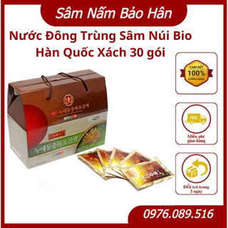 Nước đông trùng sâm núi bio hàn quốc xách 30 gói