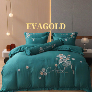 Bộ Chăn Ga Vải Lụa Thái Cao Cấp 5 Món