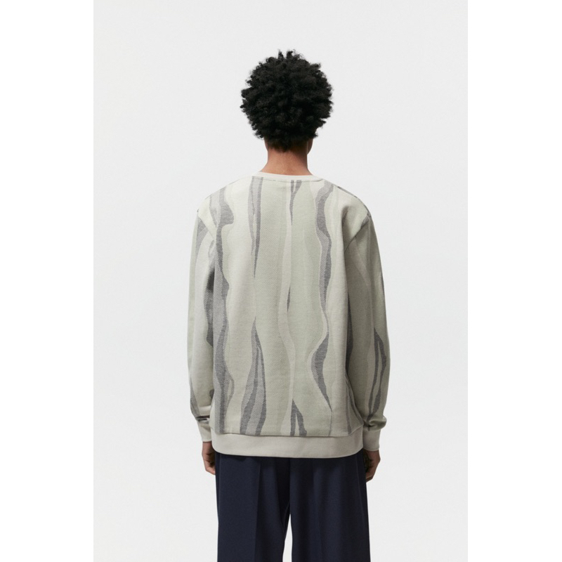 Áo nỉ nam Zara authentic ABSTRACT PRINT size S