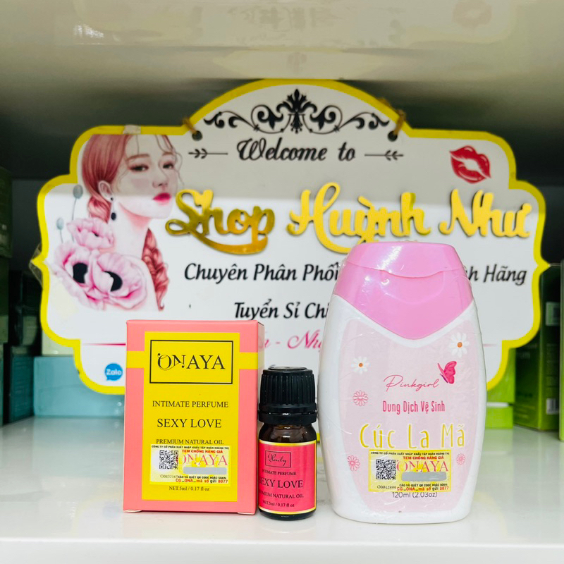 Dung dịch vệ sinh phụ nữ cúc la mã Onaya tặng kèm nước hoa vk giao màu ngẫu nhiên