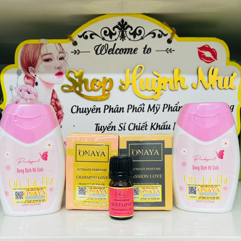 Dung dịch vệ sinh phụ nữ cúc la mã Onaya tặng kèm nước hoa vk giao màu ngẫu nhiên