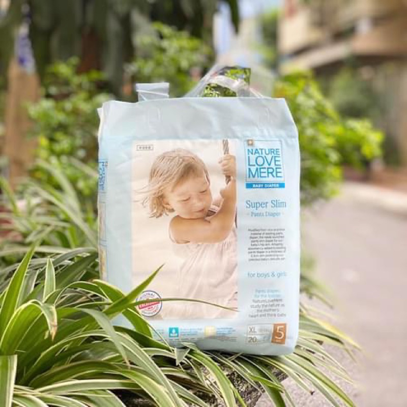 Bỉm dán/quần NATURE LOVE MERE Super Slim/Long Night Hàn Quốc S26/M24/L22/XL20/XXL18