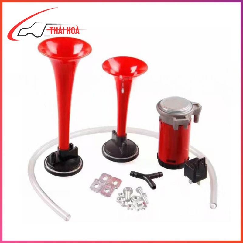 Còi sinh hơi, còi hơi mô tơ sinh hơi 12v 24v ô tô xe tải