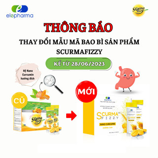 Scurma Fizzy - Viên Sủi Dạ Dày Nano Curcumin Hộp 2 Tuýp BAO BÌ MỚI 2023