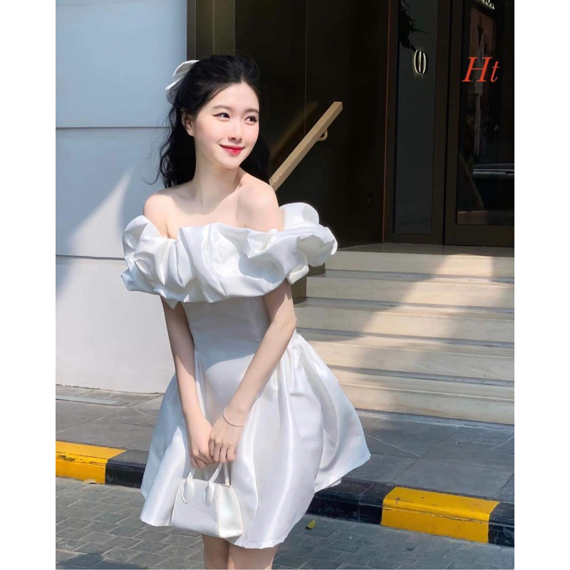 Váy tatfa bèo vai mặc hai kiểu HT12