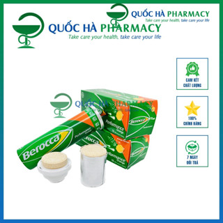 Viên sủi tăng cường sức khoẻ Berocca tuýp 10 viên - Vị cam - Quốc Hà Pharmacy