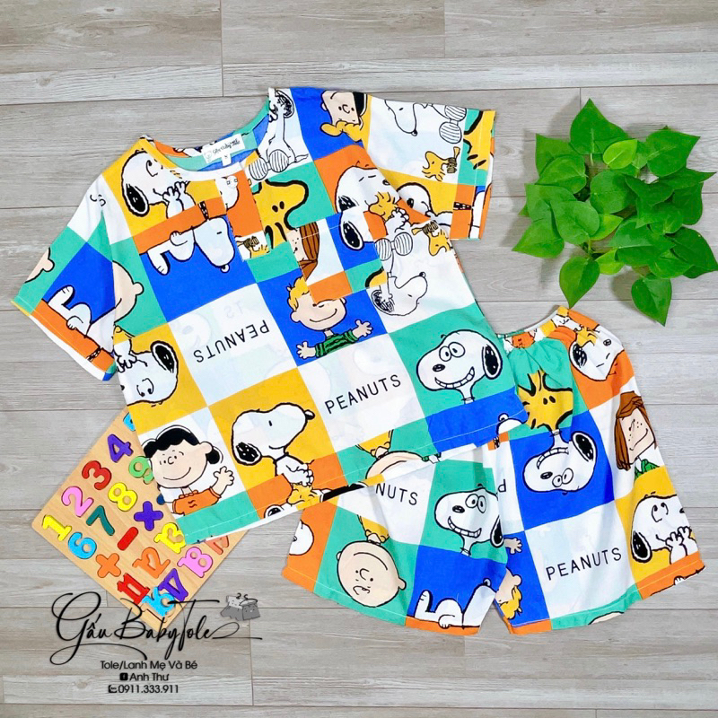 Đồ tole/lanh bé trai tay ngắn quần đùi GAUBABYTOLE, vải loại 1, thấm hút tốt