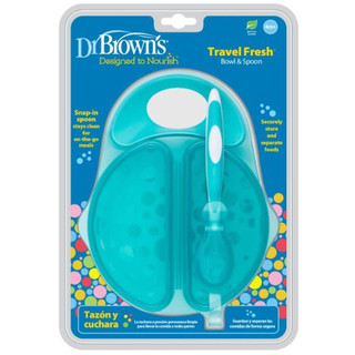 Bộ bát ăn dặm 2 ngăn kèm thìa dr brown