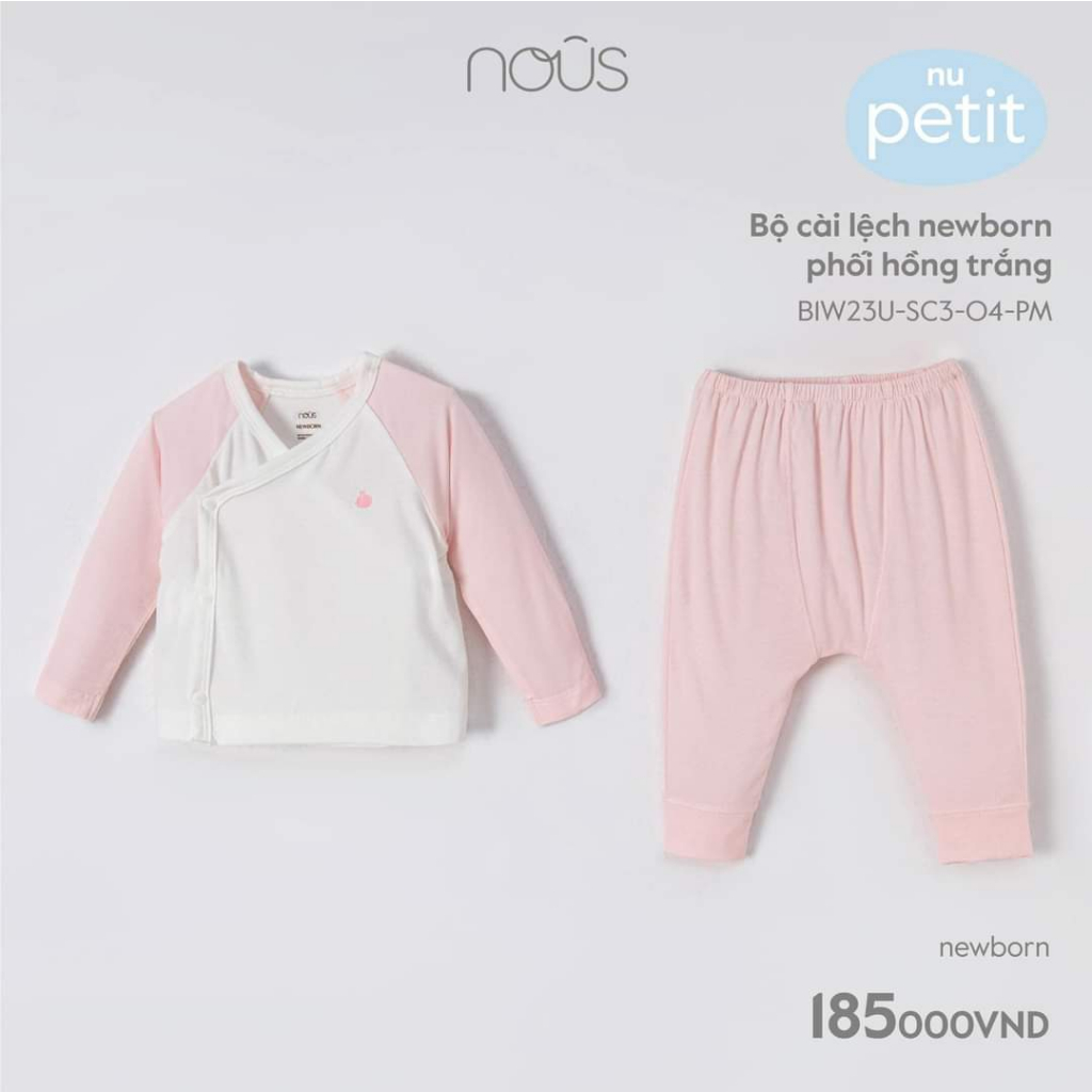 Bộ dài tay Nous sơ sinh cho bé