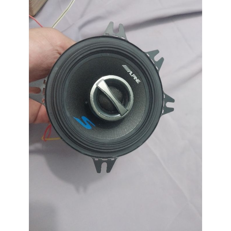 loa đồng trục 2 way hãng Alpine đường kính 10cm lỗ bắt ốc chéo nhau 10.5 cm
