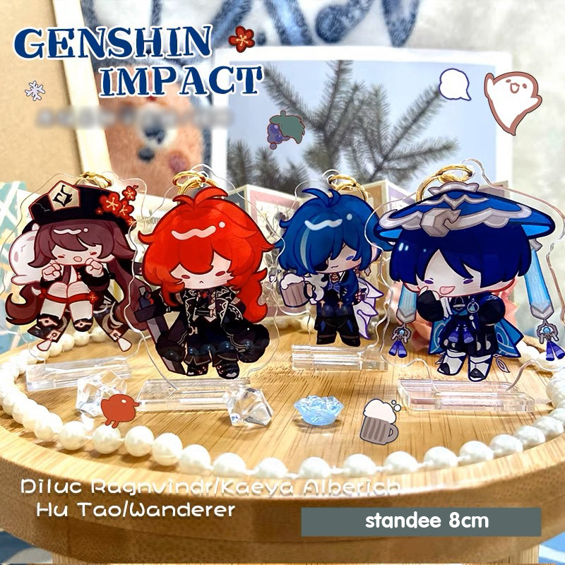 Mô hình standee GENSHIN IMPACT ver MẮT NHỎ tượng acrylic game mica chibi trang trí