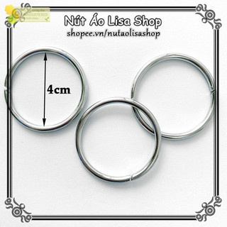 Bộ 10 vòng tròn kim loại, khoen tròn kim loại