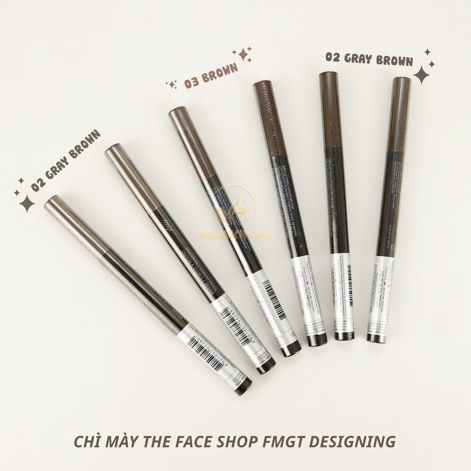 Chì kẻ mày TFS Designing Eyebrow Pencil The Face Shop 2 đầu- Chì kẻ mày 2 đầu The Face Shop Designing Eyebrow Pencil