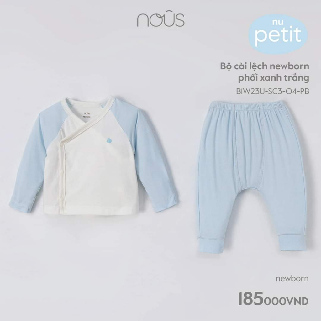 Bộ dài tay Nous petit sơ sinh cho bé