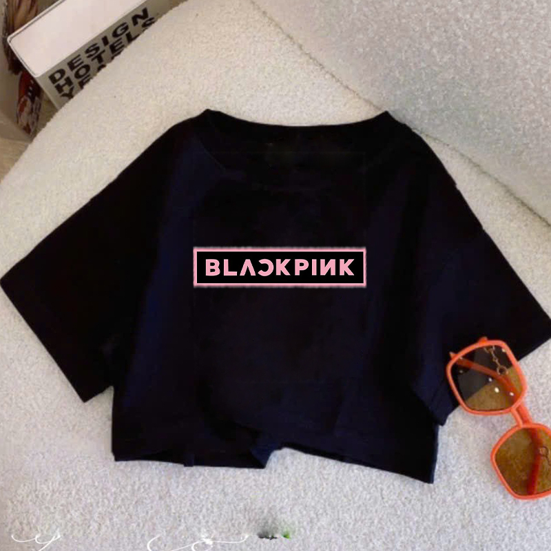 Áo croptop cho bé gái -áo phông bé cho trẻ em BLACKPINK cotton đẹp 100% cao cấp