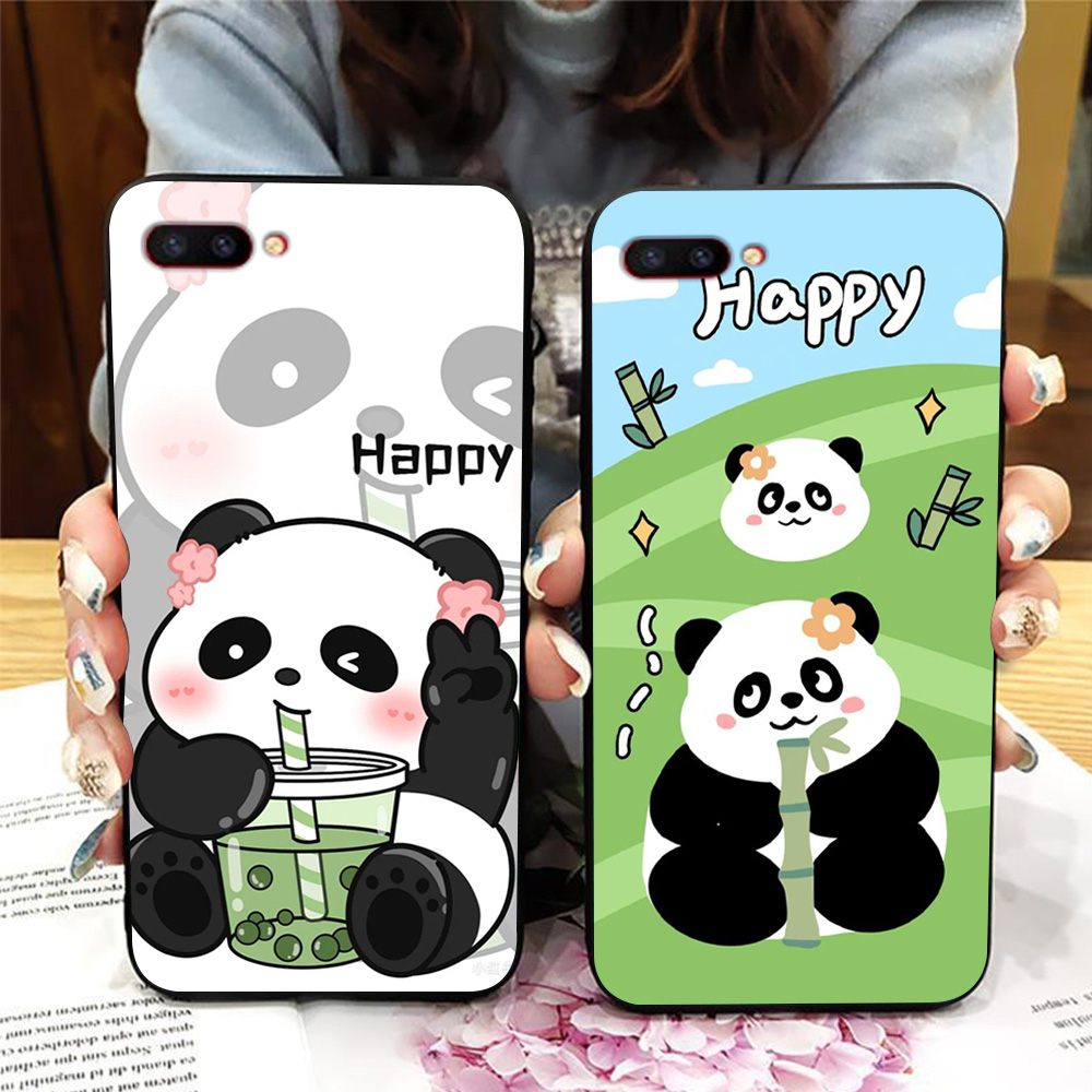 Ốp lưng oppo r11s / r15 in hình gấu trúc cute dễ thương
